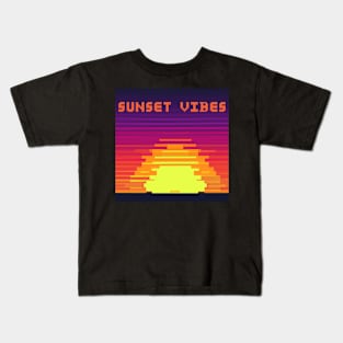 Sunset vibes - good vibes at sunset Kids T-Shirt